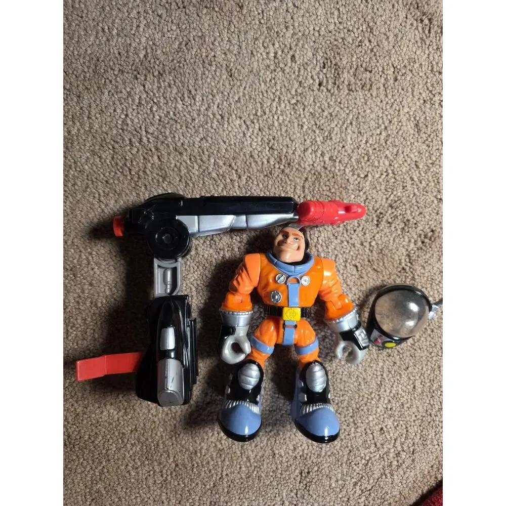 Fisher Price Rescue Heroes Roger Houston Launch Force 78192 Rocket 2001 Toy